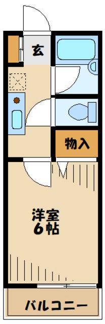 グッドヒル(1K/1階)の間取り写真
