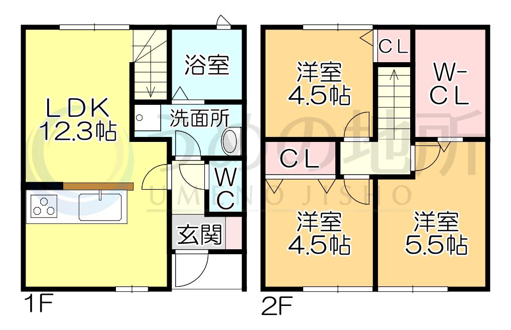 グランメゾンIII(3LDK/1階)の間取り写真