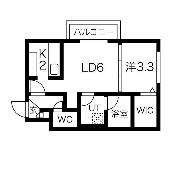 BLOOM F COAST(1LDK/4階)の間取り写真