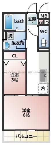 WISTERIA PLACE(2K/2階)の間取り写真