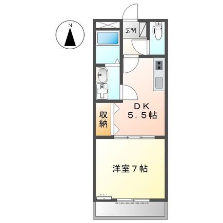 グランチェスタ(1DK/1階)の間取り写真