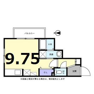 ボアソルテ(ワンルーム/4階)の間取り写真