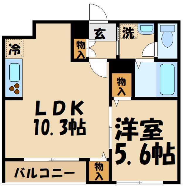 ピュハ ヴァロメッツァ(1LDK/1階)の間取り写真