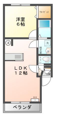 Mハイツ宮の森13(1LDK/3階)の間取り写真