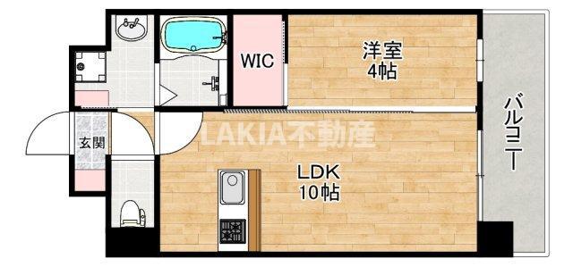 MIELE昭和町(1LDK/8階)の間取り写真