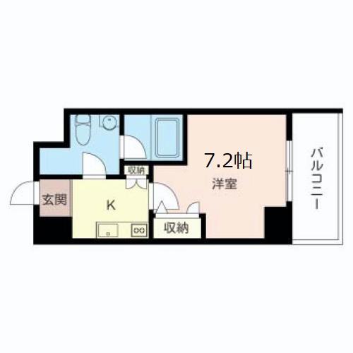 CUORE江古田(1K/2階)の間取り写真