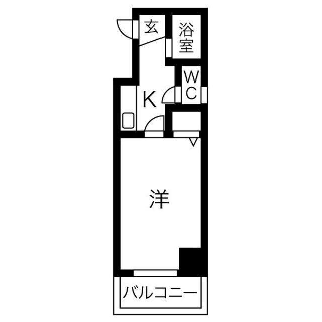 サンシャイン福成(1K/8階)の間取り写真