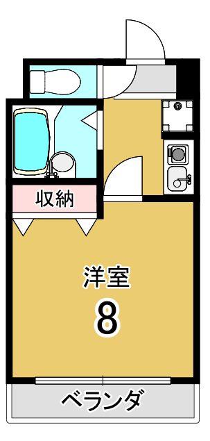 プチ・シェトワ(1K/3階)の間取り写真
