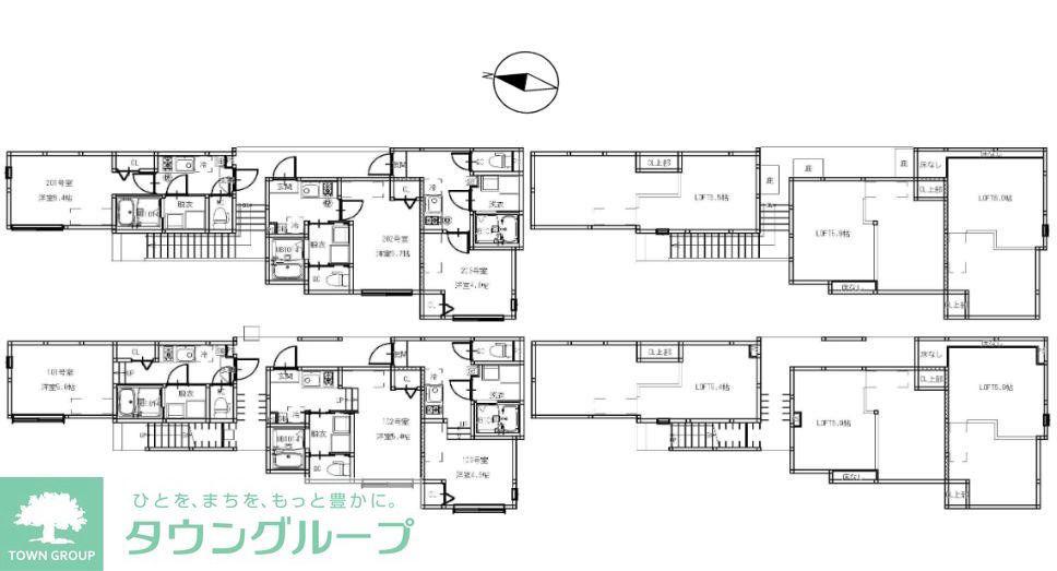 LOFT AOI(1K/2階)の間取り写真