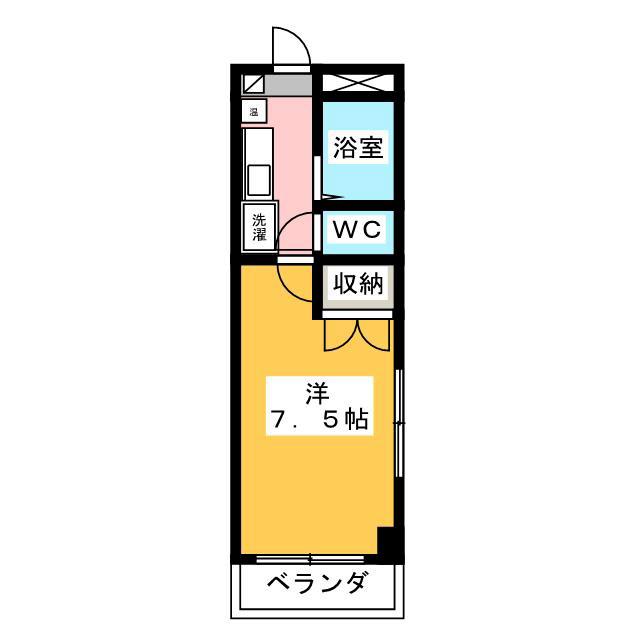 ルミナール石神井公園(1K/4階)の間取り写真
