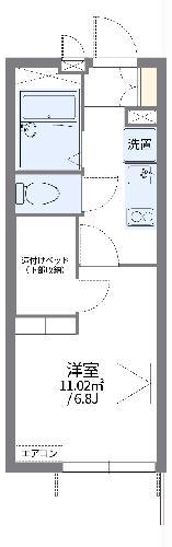 レオパレスKEN(1K/3階)の間取り写真