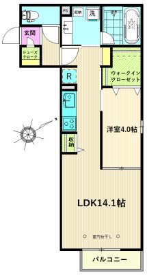 イル・メグ(1LDK/2階)の間取り写真