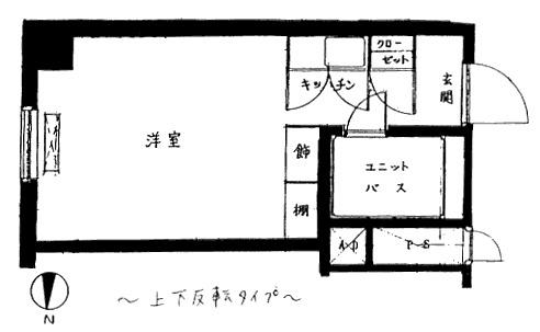 シャンボール札幌(ワンルーム/8階)の間取り写真