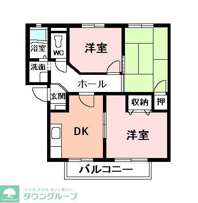 サンレイクさくら(3DK/1階)の間取り写真