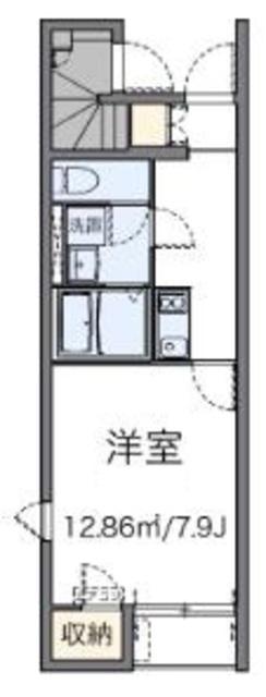 レオネクストMARIN(1K/1階)の間取り写真