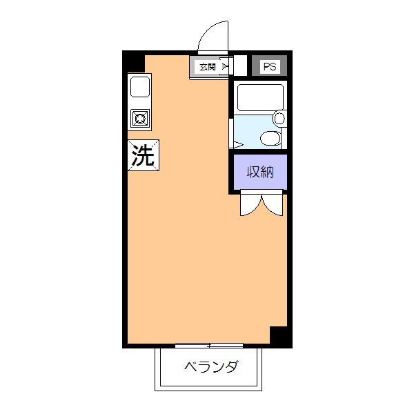 グレース(ワンルーム/1階)の間取り写真