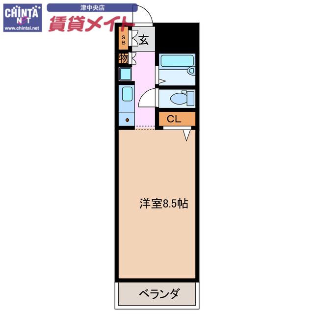 サンロイヤル東丸之内(1K/7階)の間取り写真