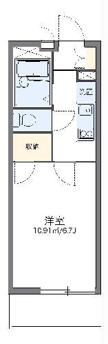 レオパレスサンライズ(1K/1階)の間取り写真