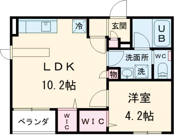 PRIMERA姥ケ山(1LDK/3階)の間取り写真