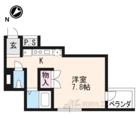 ガーデンハイツ竹澤(1K/3階)の間取り写真