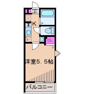 グランクオール元住吉(1K/1階)の間取り写真