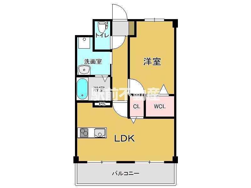 アルカンシエル巨勢(1LDK/3階)の間取り写真