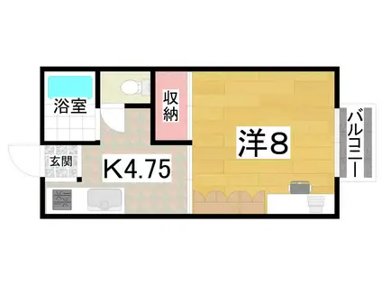 メゾン 泉(1DK/2階)の間取り写真