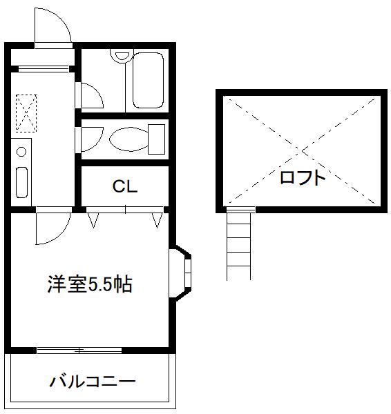 リミエール住吉(1K/1階)の間取り写真