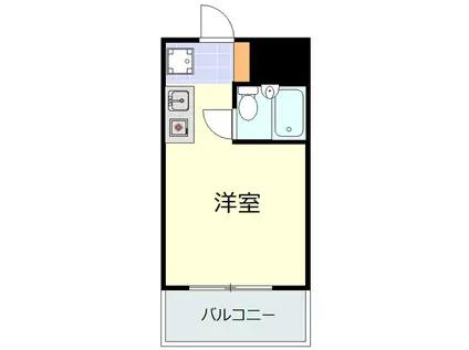 ライオンズマンション横浜第三(ワンルーム/5階)の間取り写真