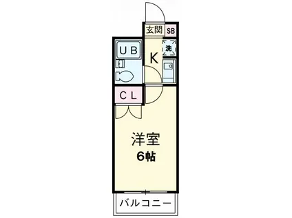 レクセル日吉(1K/1階)の間取り写真