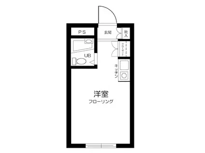 アムロゼッタ西荻窪(ワンルーム/3階)の間取り写真