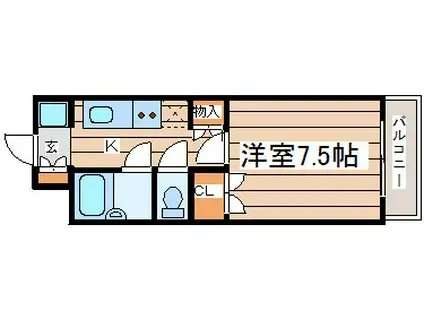 ロイヤルアニバーサリー八乙女I(1K/3階)の間取り写真