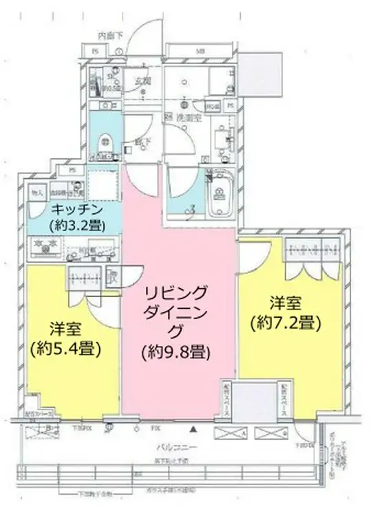 ザ・パークハウス三田タワー 16階階 間取り