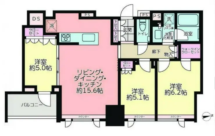 クラッシィハウス大手町 12階階 間取り