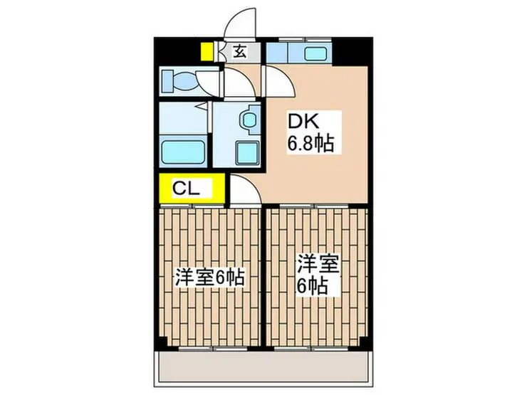 ジュネスパルク 1階階 間取り