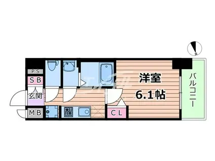 プレサンス野江内代ペルティエ(1K/11階)の間取り写真