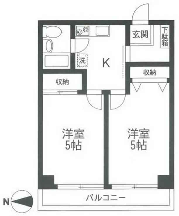 サングレイス吉野町 2階階 間取り