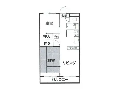 アルクヒルズ(2LDK/3階)の間取り写真