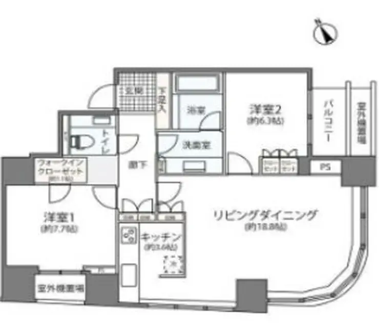青山ザ・タワー 4階階 間取り