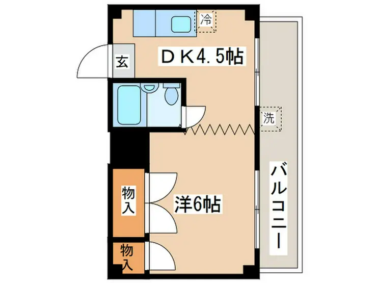 タウンパレスコヤマ 5階階 間取り