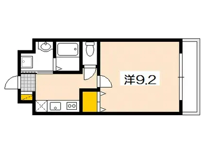 グラン・サンセーレ(1K/2階)の間取り写真