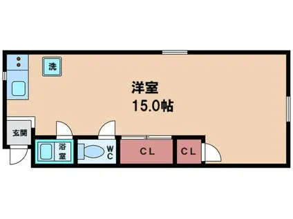 ニュー春日マンション(ワンルーム/3階)の間取り写真