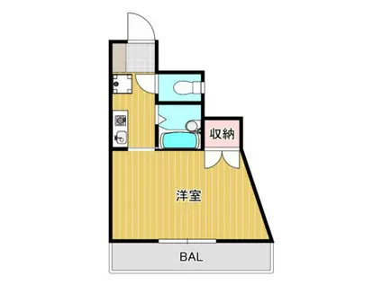 テルセーロ パートナー(1K/2階)の間取り写真