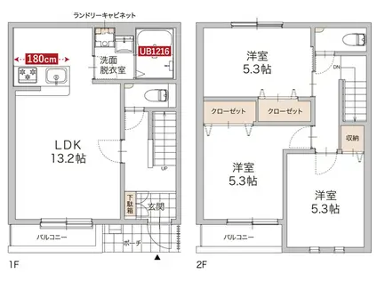 ABELIA(3LDK/1階)の間取り写真