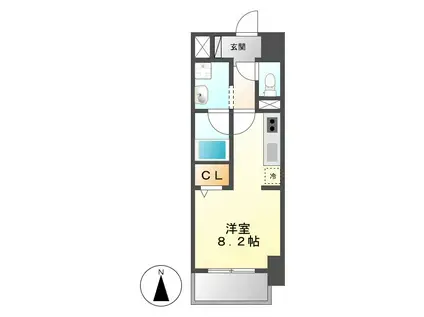 ラ・グランディール(ワンルーム/5階)の間取り写真