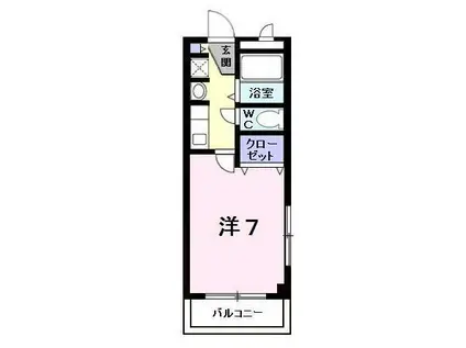 ウインズ12号館(1K/4階)の間取り写真