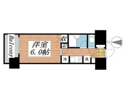 メゾン・ド・リエス(1K/7階)の間取り写真