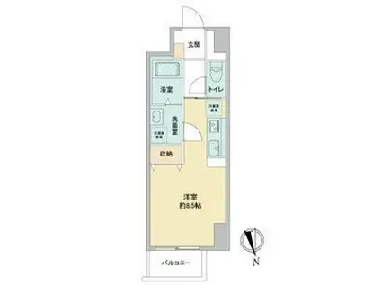 LA DOUCEUR今池(ワンルーム/5階)の間取り写真