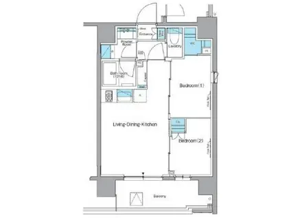 ルフォンプログレ蔵前ナチュール(2LDK/11階)の間取り写真