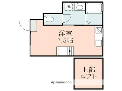 ピエールフォレ国府(ワンルーム/1階)の間取り写真